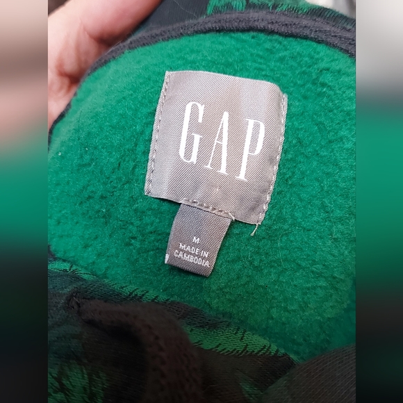 UNISEX Gap Hoodie with Green Floral Print - Picture 4 of 4